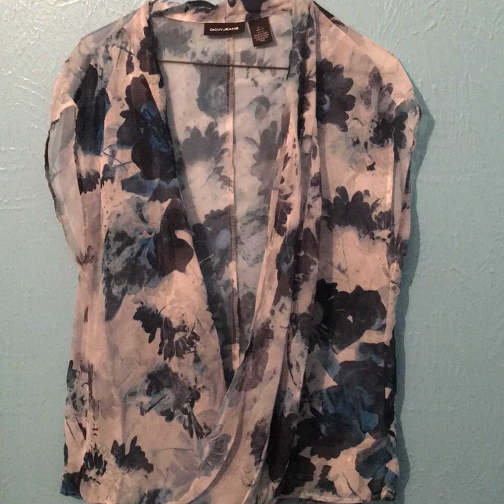 Dkny sheer cover top